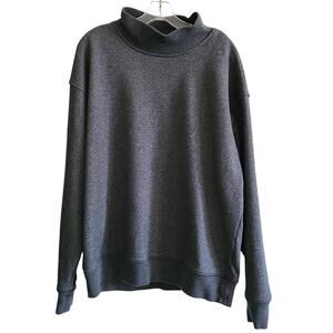 BANANA REPUBLIC‎ Terry Mock Neck Long Sleeve Heavyweight Sweatshirt Men's Large